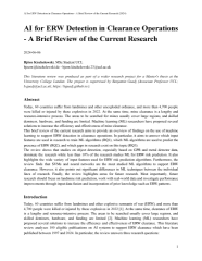 Publication: AI for EO Detection in Clearance Operations: The State of Research